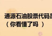 通源石油股票代码是什么通源石油股票怎么样（你看懂了吗 ）