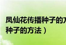凤仙花传播种子的方法仿写句子（凤仙花传播种子的方法）