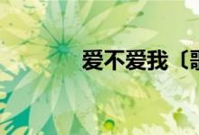 爱不爱我〔歌词〕（大嘴巴）