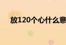 放120个心什么意思（放120个心辛欣）