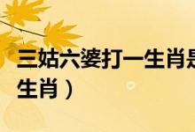 三姑六婆打一生肖是什么动物（三姑六婆打一生肖）