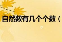 自然数有几个个数（其他几个自然数是多少）
