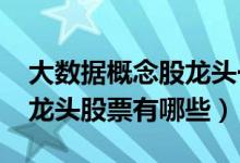 大数据概念股龙头一览（2022大数据概念股龙头股票有哪些）