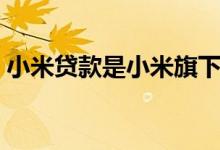 小米贷款是小米旗下的吗（小米贷款安全吗）
