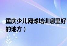 重庆少儿网球培训哪里好（想学网球重庆哪有不错的学网球的地方）