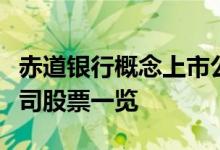 赤道银行概念上市公司有哪些赤道银行上市公司股票一览