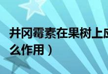 井冈霉素在果树上应用（井冈霉素对果树有什么作用）