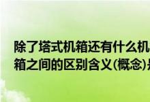 除了塔式机箱还有什么机箱（塔式机箱、小机箱及HTPC机箱之间的区别含义(概念)是什么?）