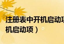 注册表中开机启动项（如何导入注册表添加开机启动项）