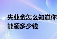 失业金怎么知道你已经上班了 失业金一个月能领多少钱 