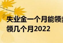 失业金一个月能领多少钱2022年 失业金可以领几个月2022 