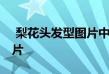  梨花头发型图片中发 各式平分梨花头发型图片 