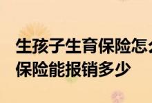 生孩子生育保险怎么报销 2022年生孩子生育保险能报销多少 