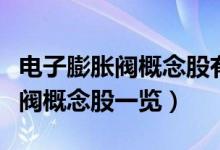 电子膨胀阀概念股有哪些上市公司（电子膨胀阀概念股一览）