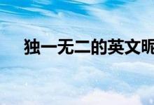  独一无二的英文昵称 英文个性名字大全 