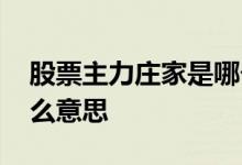 股票主力庄家是哪个 股票机构庄家主力是什么意思 