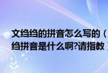 文绉绉的拼音怎么写的（文绉绉的绉拼音是什么?文绉绉的绉拼音是什么啊?请指教）
