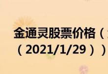 金通灵股票价格（金通灵股票价格今天多少 （2021/1/29））