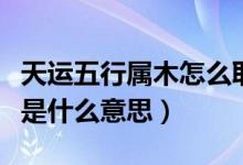 天运五行属木怎么取名（天运五行属木：天运是什么意思）