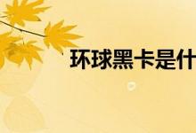 环球黑卡是什么卡（有什么用）