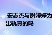  安志杰与谢婷婷为什么分手 安志杰曾被爆料出轨真的吗 