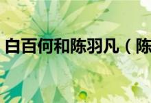 白百何和陈羽凡（陈羽凡比白百合大多少岁）