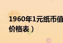 1960年1元纸币值多少钱（1960年1元纸币价格表）