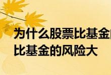 为什么股票比基金的风险大一点 为什么股票比基金的风险大