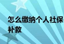 怎么缴纳个人社保 个人缴纳社保断缴了如何补救 