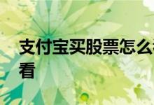 支付宝买股票怎么看收益 支付宝买股票怎么看