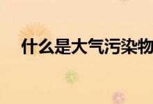 什么是大气污染物（什么是大气污染物）