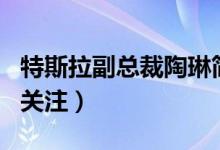 特斯拉副总裁陶琳简历（她的背景国籍年龄引关注）