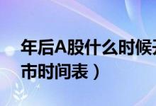 年后A股什么时候开盘（附2021全年股市开市时间表）