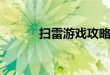 扫雷游戏攻略（扫雷游戏攻略）