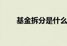 基金拆分是什么意思（是好还是坏）