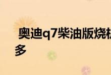  奥迪q7柴油版烧机油吗 奥迪q7柴油版毛病多 