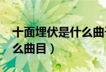 十面埋伏是什么曲子?（十面埋伏》是一部什么曲目）