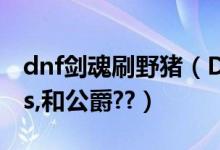 dnf剑魂刷野猪（DNF剑魂怎么打真野猪boss,和公爵??）