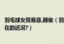 羽毛球女双葛菲,顾俊（羽毛球女双前奥运冠军葛菲和顾俊现在的近况?）