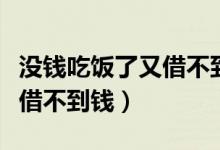 没钱吃饭了又借不到钱怎么办（没钱吃饭了又借不到钱）