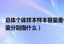 总体个体样本样本容量是什么（总体、个体、样本和样本容量分别指什么）