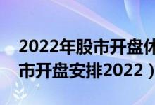 2022年股市开盘休市时间表（元旦后股市休市开盘安排2022）