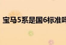 宝马5系是国6标准吗（宝马5系是国产的吗）