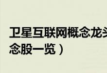 卫星互联网概念龙头股有哪些（卫星互联网概念股一览）