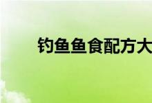 钓鱼鱼食配方大全（钓鱼鱼食配方）