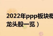 2022年ppp板块概念股有哪些（ppp概念股龙头股一览）