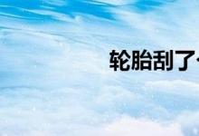  轮胎刮了个口子没到线 