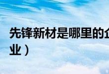 先锋新材是哪里的企业（先锋新材属于什么行业）