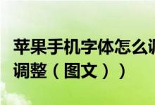 苹果手机字体怎么调粗细（苹果手机字体怎么调整（图文））
