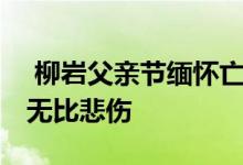  柳岩父亲节缅怀亡父 简单的言语中却透露出无比悲伤 